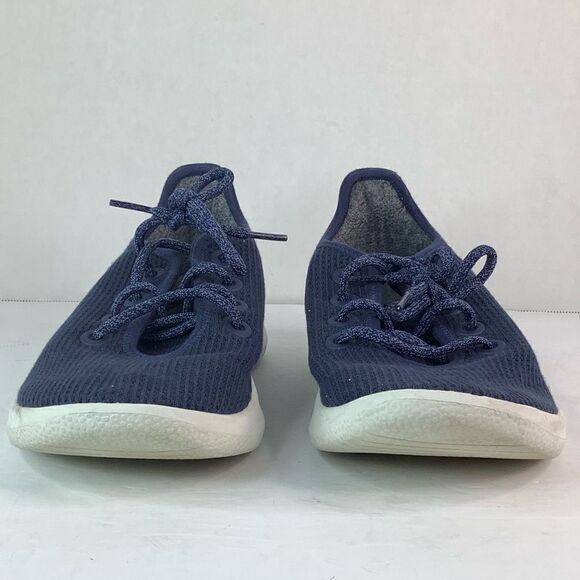 Allbirds Tree Runners Navy Blue/White Thermoregulating Women Sneakers Sz 9W - Picture 5 of 10